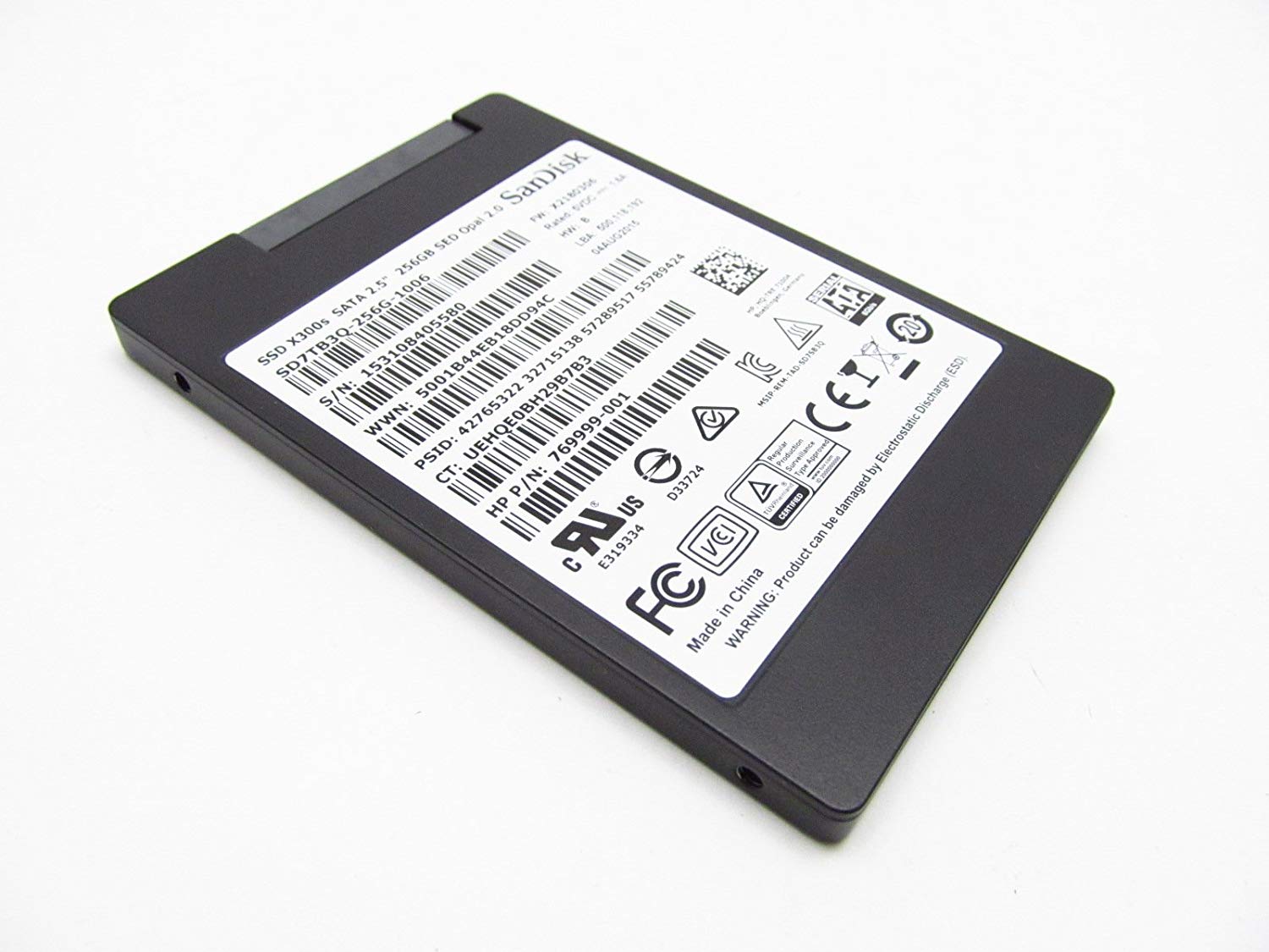 HP Sandisk 256GB SD7TB3Q-256G-1006 SSD 6Gb/s 2.5 SATA 769999-001